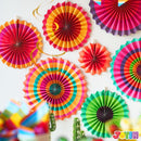 40Pcs Cinco de Mayo Fiesta Paper Fan Party Decorations Set
