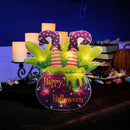 Lighted Witch Legs Cauldron Window Decoration