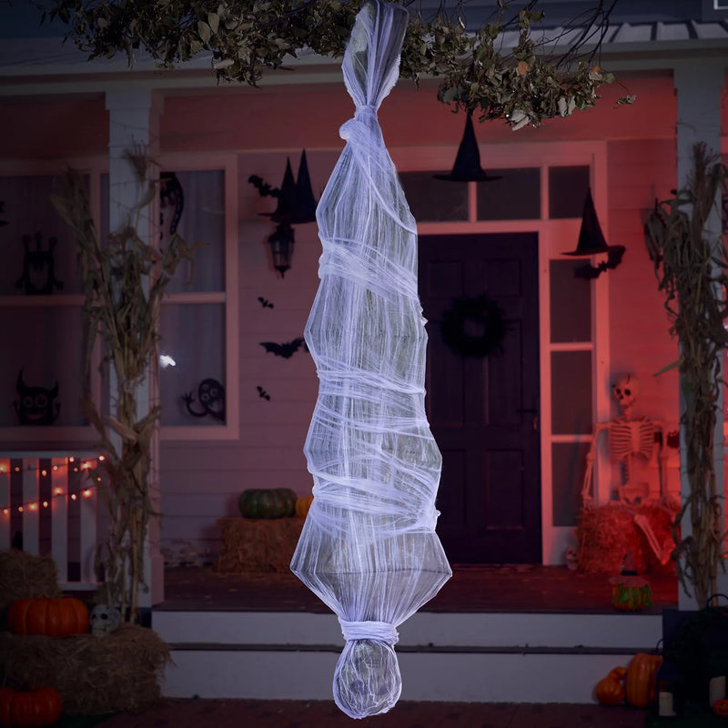 72in Halloween Hanging Cocoon Corpse for Halloween Outdoor Decoration