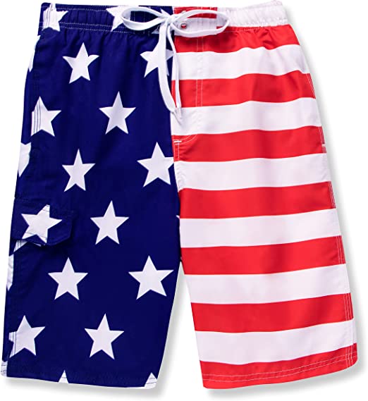 Kids Swim Trunk (USA Flag)