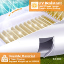85in x 57in Extra Large Golden White Sun Tan Tub Adult Pool Floats Raft for Pool Sunbathing