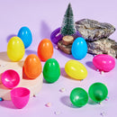 200PCS Fillable Plastic Eggs Empty Colorful Bright Eggshells 3.15"