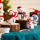 Christmas Build Your Snowman Craft Kit, 12 Pack DIY Snowman Craft Kit