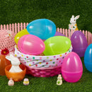 12Pcs Large Clear Easter Eggs, 6 Inches Jumbo Plastic Eggs Fillable