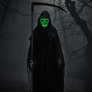 Halloween LED Skull Mask with Light Up Gloves, Green
