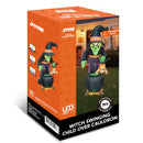 7FT Halloween Witch Animated Inflatable Decoration