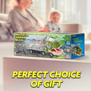 13 in 1 Dinosaur Transport Carrier Truck with Mini Car Set