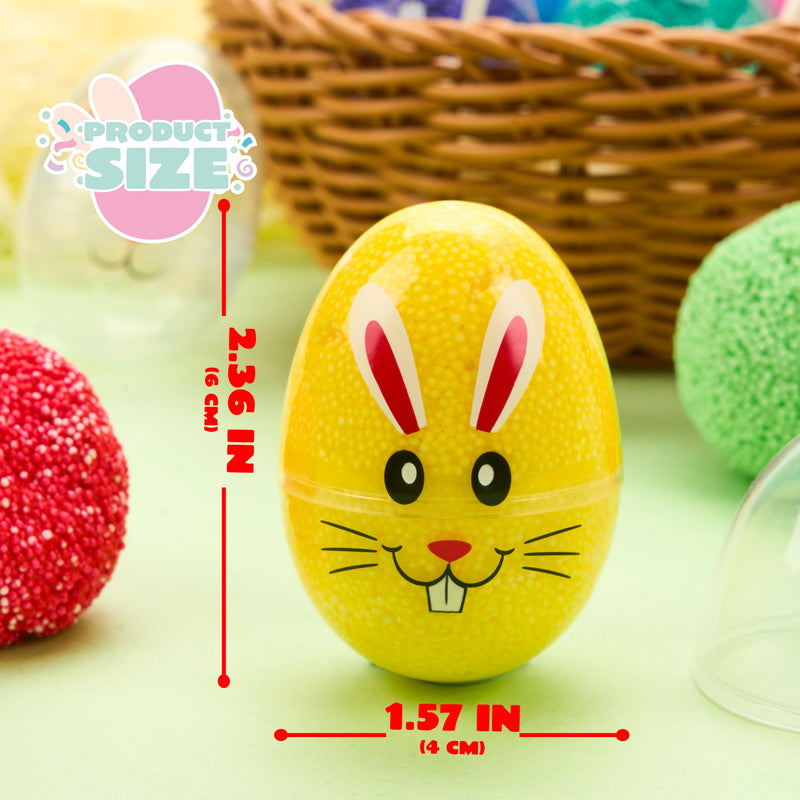 24 Pcs Easter Prefilled Eggs with Foam Squishy Toy