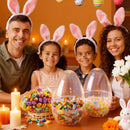 4 PCS 10" Transparent Jumbo Easter Eggs