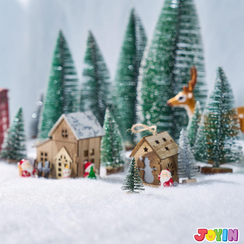 2Pcs Christmas Snow Blanket Roll for Christmas Decoration