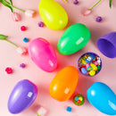 24 Pcs Large Plastic Easter Eggs, 6 Inches Colorful Jumbo Eggs Fillable