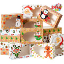 24 Pcs Christmas Cookie Boxes with Window