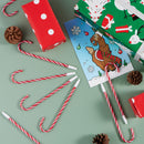 24 Pcs Christmas Candy Cane Ball Point Pens for Kids Gift