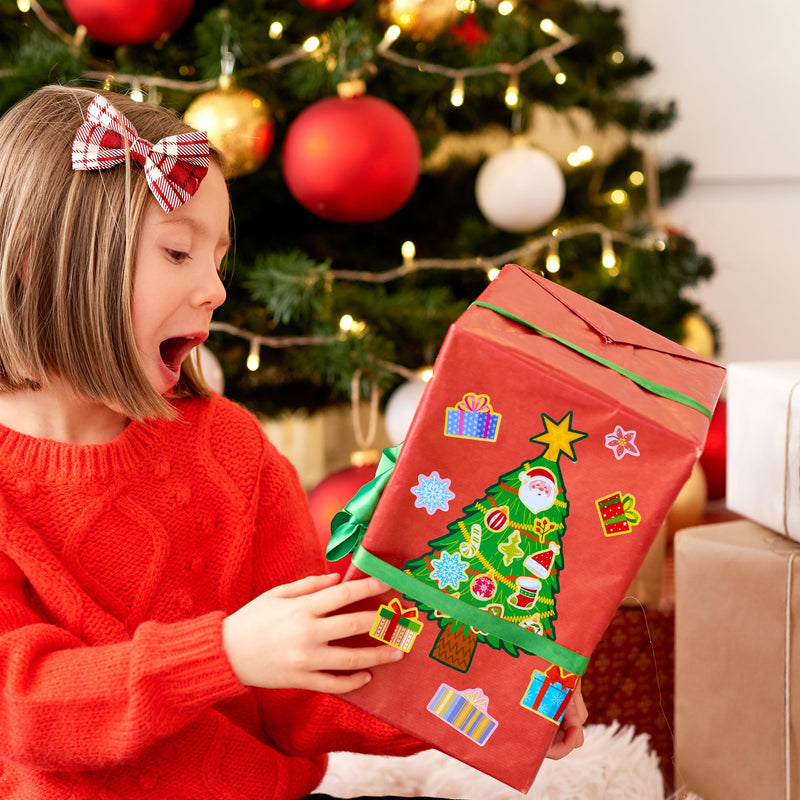 48 Pcs Christmas Sticker Sheets, Christmas Craft Supplies for Kids