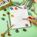 108PCS Halloween Pencils with Erasers Stationery Set