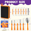 12 Pcs Halloween Pumpkin Carving Kit, Professional Carving Set with Handbag