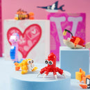 24 Packs Valentines Day Cards with Ocean Animal Building Block for Party Gifts