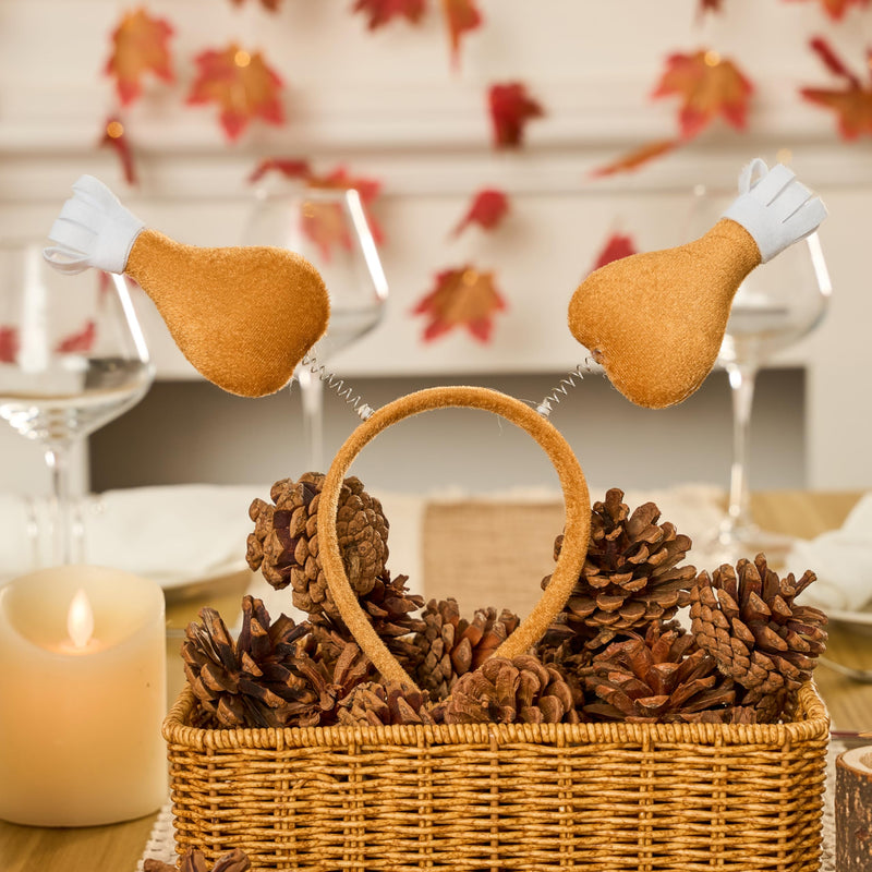 3 Pcs Thanksgiving Turkey Leg Headbopper Accessories
