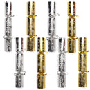 10in Snowflake Christmas No-Snap Party Favor (Gold & Silver), 8 Pcs