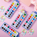 24 Pcs Valentine’s Day Heart-Shaped Watercolor Paints