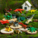 24 Packs Valentines Day Cards with Dinosaur Building Blocks Filled Hearts for Party Favor