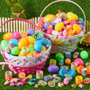 300 Pcs Filled Easter Eggs Bulk with Toys