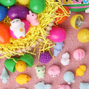 24 Pcs Easter Prefilled Eggs with Mochi Squishy Toys