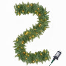 9Ft Christmas Garland Prelit with 50 Count Light