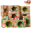 12PCS Christmas Cookie Boxes for Gift Giving