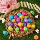 24PCS 2.3" Printed Eggs
