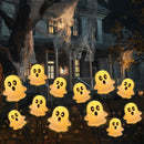 2 Pcs 12LEDs Solar Cute Ghost Lights