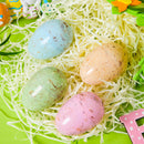 12 PCS Plastic Easter Marble Printed Fillable Empty Eggs