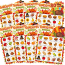 30 PCS Thanksgiving Bingo Game Cards for Kids Family Activities