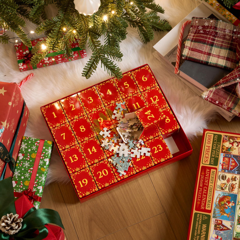 1000 PCS 24 Days Christmas Advent Calendar Puzzles