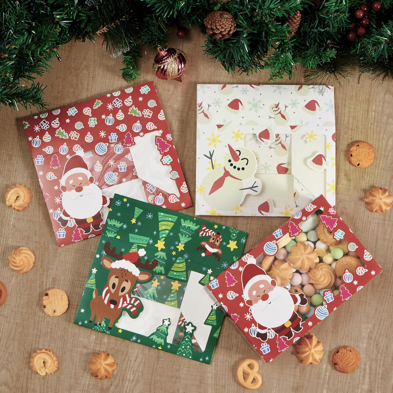 12 PCS Christmas Cookie Boxes for Gift Giving
