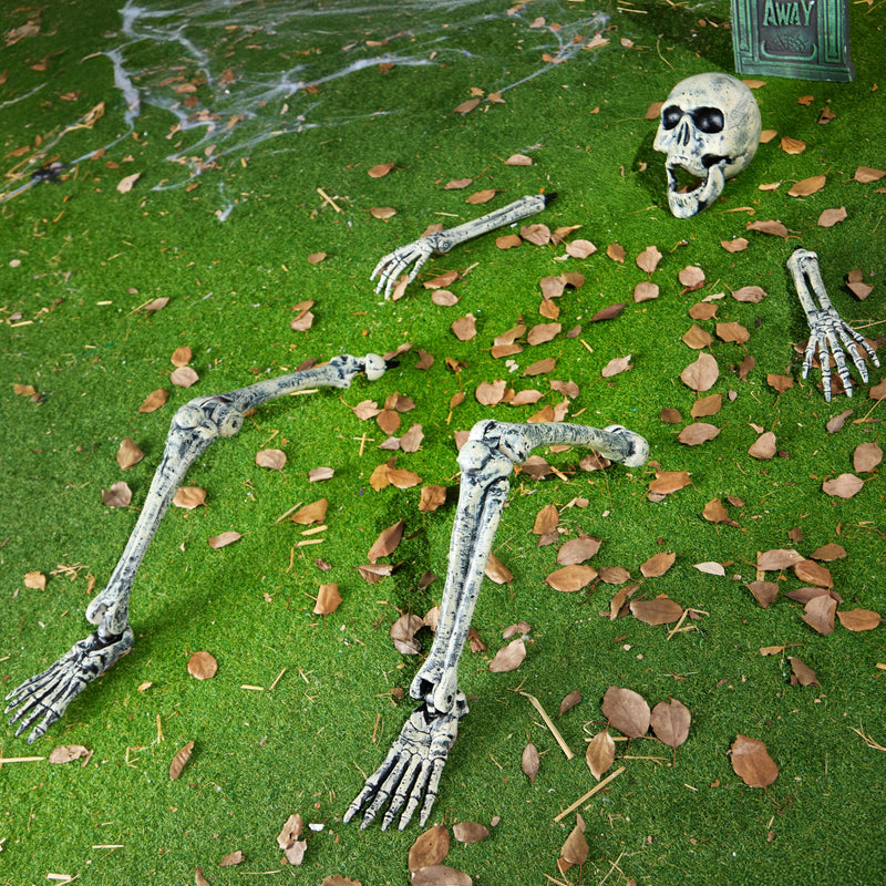 5 Pcs Life Size Skeleton Halloween Decorations Outdoor