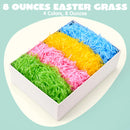 8oz (226g) Easter Recyclable Paper Grass Shred Pastel Colors for Easter Egg Hunt