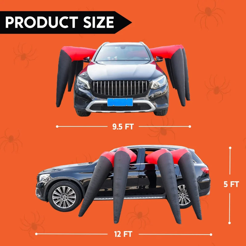 12ft Eight Spider Legs Trunk or Treat Halloween Inflatable