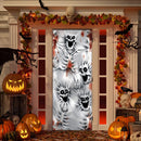 4 Piece 3d Design Scary Skeleton Door Cover