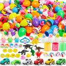 100Pcs Toys and Stickers Prefilled Easter Eggs 2.5in