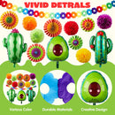 Fiesta Party Foil Balloons, 19 Pcs