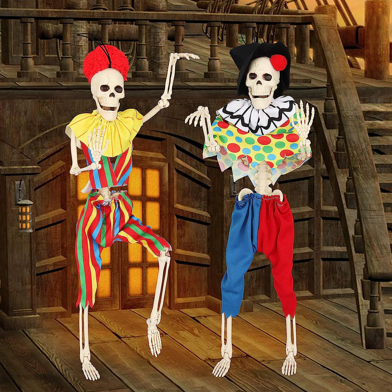 Halloween Clown Skeletons, 2 Pcs