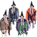 19.6in Halloween Hanging Evil Witch, 4 Pack