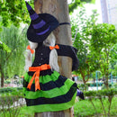 43" Halloween Crashing Witch Into Tree
