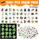 JOYIN 306 PCS Halloween Glow Temporary Tattoos - 42 Designs for Kids