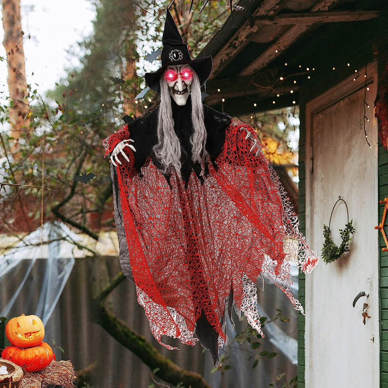 51in Light-up Hanging Witch Decorations, 2 Pack
