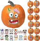 Characters Face Pumpkin Stickers