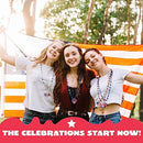 18Pcs July 4th Necklaces (6 Pendants)