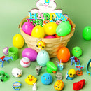 60Pcs 2.4in Easter Eggs with Toys Inside for Easter Egg Hunt