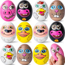 JOYIN 12 Pack Easter Eggs Squishy Toys  Animal Theme Slow Rising Stress Relief Egg Balls